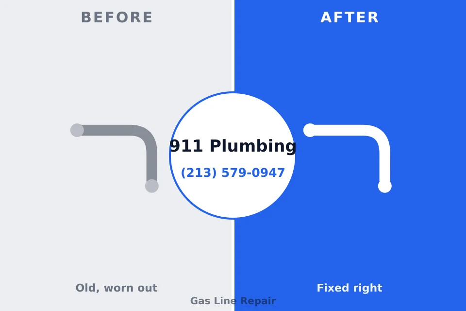 Before and after: plumbing repair Katonah, NY